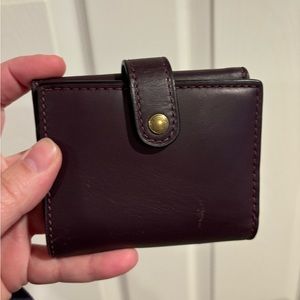 Coach Trifold Wallet in Plum